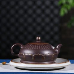 Ấm Tử Sa Bán Nguyệt Tử Nê Khắc Bát Nhã Tâm Kinh 360ml