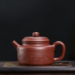 Ấm Tử Sa Đại Hồng Bào Dáng Đức Trung kiểu dáng đơn giản