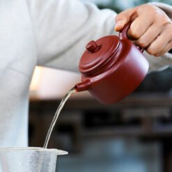 Ấm Tử Sa Đức Trung Đại Hồng Bào DT001 phần vòi dễ ngắt nước