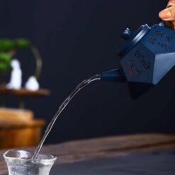 Ấm Tử Sa Lục Phương Lục Nê Nguyên Khoáng Thiên Thanh Nê vòi ấm ngắt nước tốt