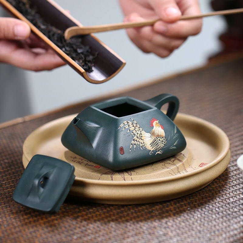 Ấm tử sa Thạch Biều được nung ở nhiệt độ cao, không tráng men