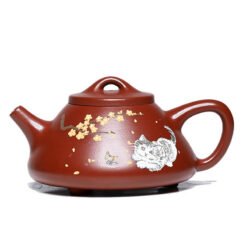 Ấm tử sa tử nê Nghi Hưng dáng Thạch Biều TB004 toàn thân của ấm