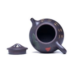 Ấm tử Thạch Biều Hắc Nê cao cấp TB001 nắp của ấm