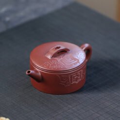 Ấm Trà Tử Sa Tử Nê Dáng Hán Ngõa HN003 nắp ấm thiết kế vòng cung