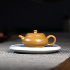 Ấm Tử Sa Đoạn Nê Dáng Minh cao cấp ML004 màu vàng độc đáo