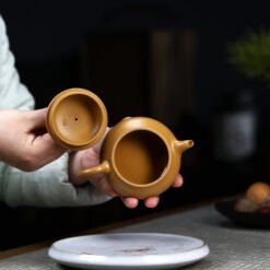 Ấm Tử Sa Đoạn Nê Dáng Minh cao cấp ML004 nắp ấm vừa vặn