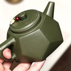 Ấm Tử Sa Lục Nê Dân Quốc Dáng Lục Phương cao cấp LP003