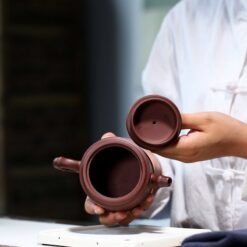 Ấm Tử Sa Tử Nê Dáng Hán Đạc HD003 nắp thiết kế vừa vặn