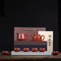 Bộ ấm Tử Sa Đức Trung đi kèm với chén Tống