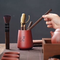 Ống trà cụ đựng các dụng cụ nhỏ