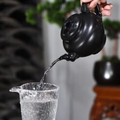 Ấm Tử Sa Báo Xuân Hắc Nê Nguyên Khoáng BX005 dung tích 360ml