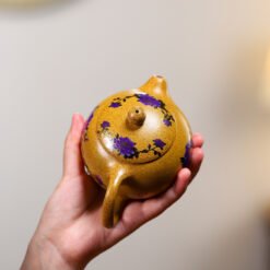 Ấm Tử Sa Đoạn Nê Thiên Hoa Mẫu Đơn TT020 Dáng Tây Thi