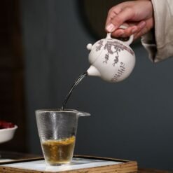 Ấm Tử Sa Long Đán Bạch Nê LD003 cao cấp 240ml