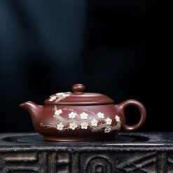 Ấm Tử Sa Vân Mai Dáng Minh Lô ML010 dung tích 120ml