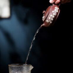 Ấm Tử Sa Vân Mai Dáng Minh Lô ML010 dung tích 120ml