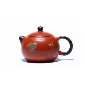 Ấm tử sa Đại Hồng Bào hình Đài Sen dáng Tây Thi TT016