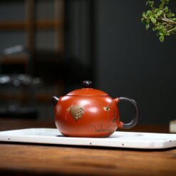 Ấm tử sa Đại Hồng Bào hình Đài Sen dáng Tây Thi TT016