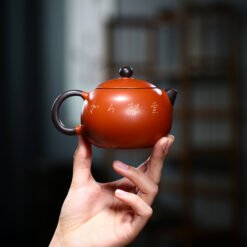 Ấm tử sa Đại Hồng Bào hình Đài Sen dáng Tây Thi TT016