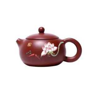 Ấm tử sa Đại Hồng Bào hoa sen Dáng Tây Thi TT013