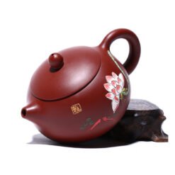 Ấm tử sa Đại Hồng Bào hoa sen Dáng Tây Thi TT013