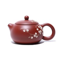 Ấm Tử Sa Đại Hồng Bào Nê Dáng Tây Thi Hoa Mai Trắng TT008