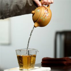 Ấm Tử Sa Đoạn Nê Hoa Mận Trắng Dáng Tây Thi TT011