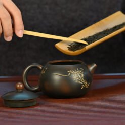 Ấm tử sa Hắc Tử Nê cây Trúc Dáng Tây Thi TT012 thanh lịch