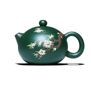 Ấm Tử Sa Lục Nê dáng Tây Thi họa tiết hoa mận TT006