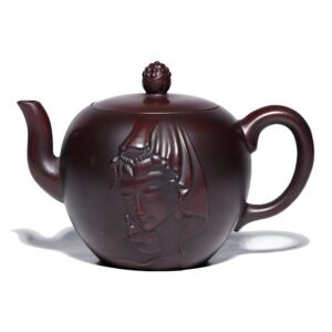 Ấm tử sa Mỹ Nhân Kiên Mặt Phật MNK006 dung tích 240ml cao cấp