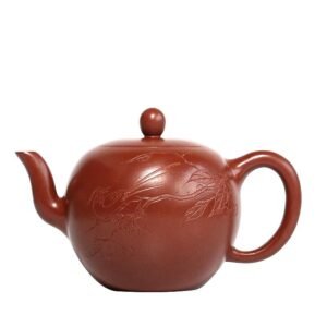 Ấm Tử Sa Nghi Hưng Nhất Lạp Châu Khắc Sơn Thủy NLC009 dung tích 320 ml